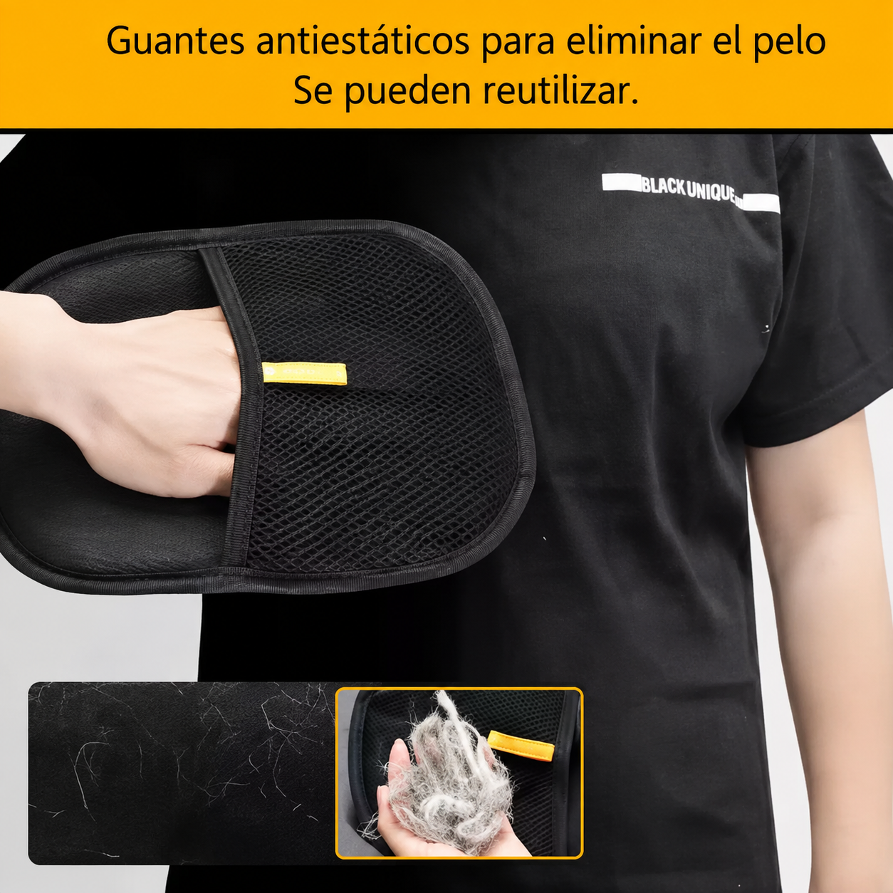 Guante Quitapelos 2 en 1 para Mascotas