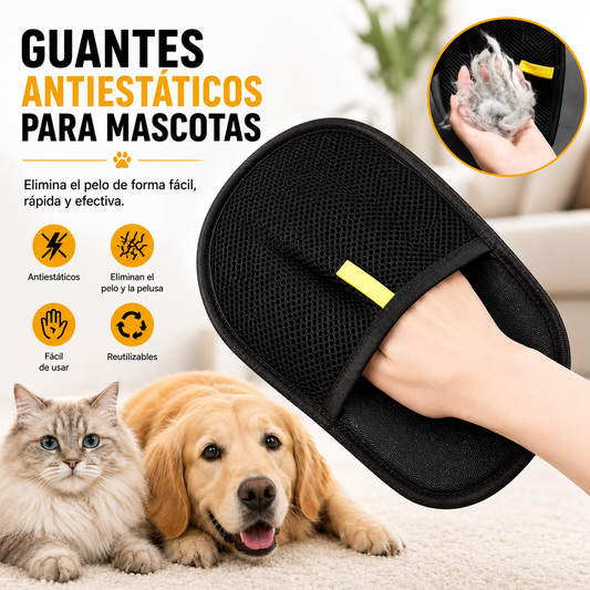 Guante Quitapelos 2 en 1 para Mascotas